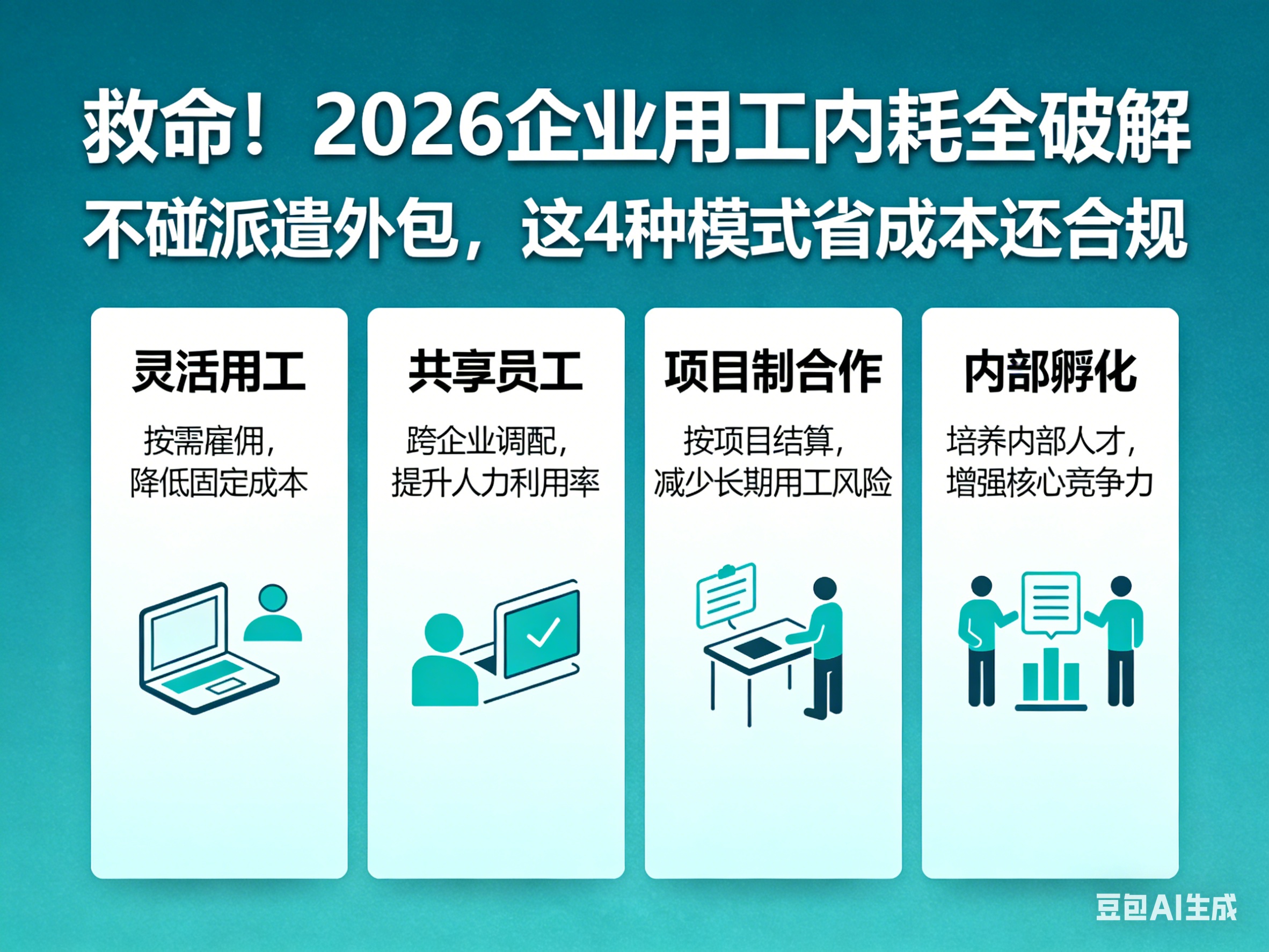 救命！2026企业用工内耗全破解｜不碰派遣外包，这4种模式省成本还合规