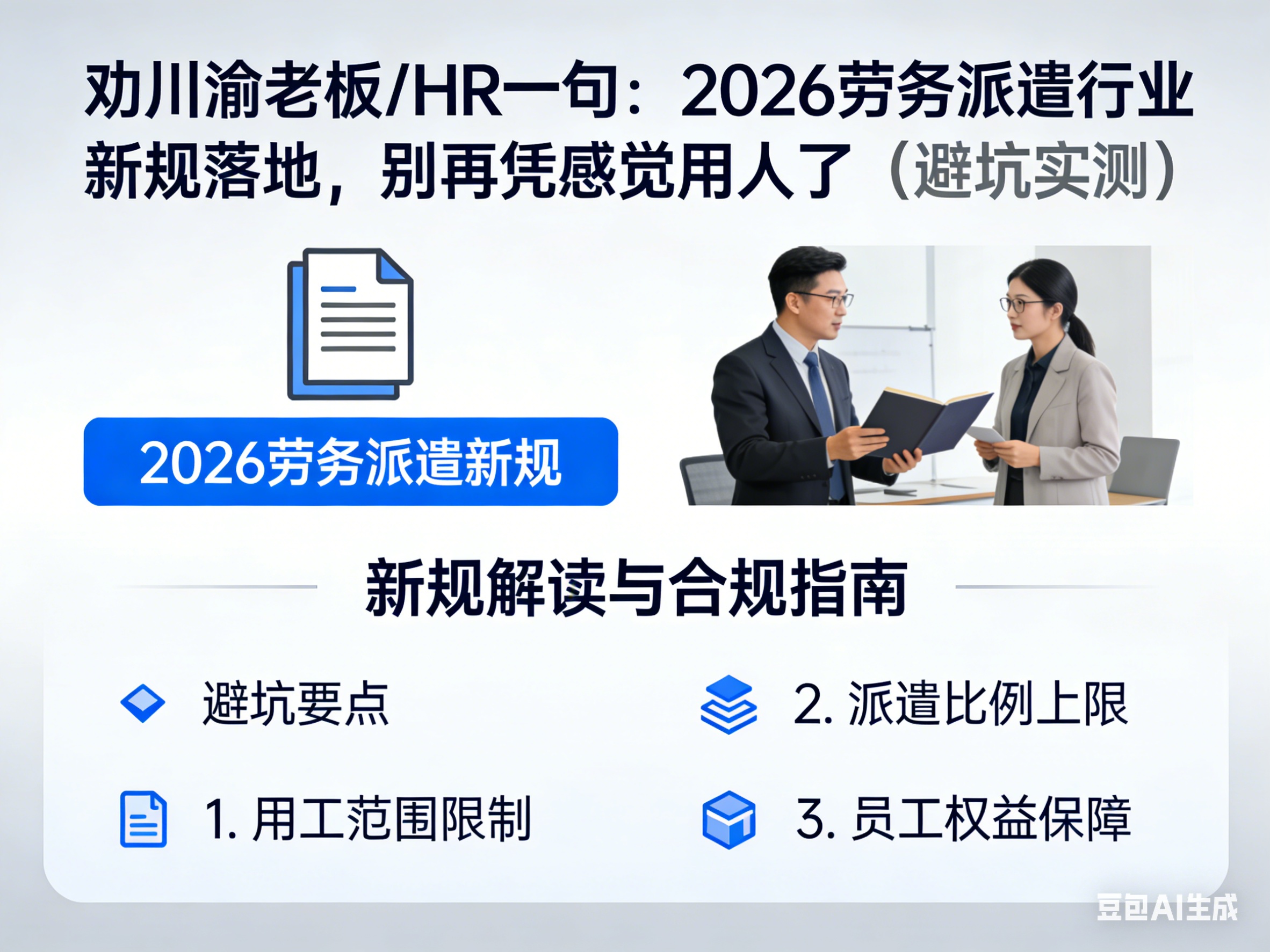 劝川渝老板/HR一句：2026劳务派遣行业新规落地，别再凭感觉用人了（避坑实测）